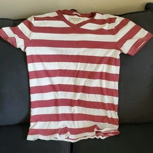 Red and White Striped Tee